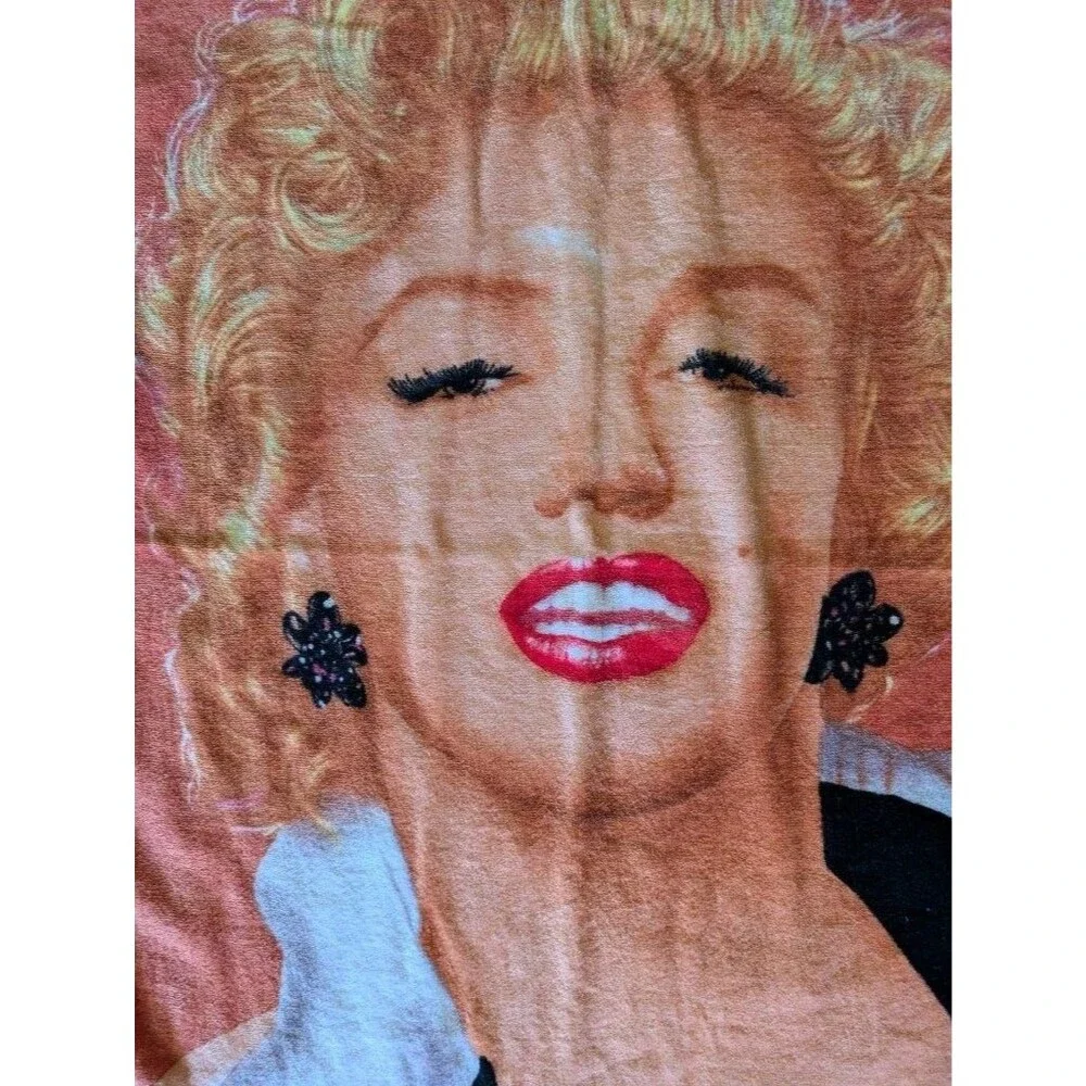 Marilyn Monroe 1988 Beach Towel Jay Franco 100% Cotton Vintage 30x60 Black